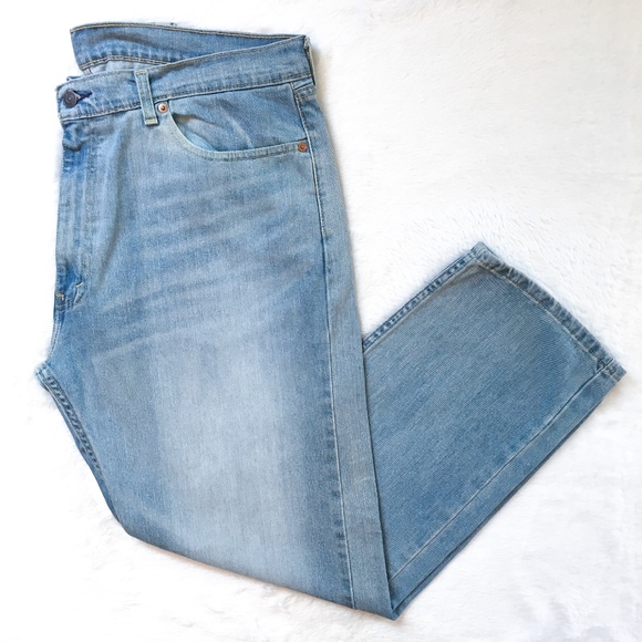 505 Regular Fit Straight Light Wash Stretch Jeans - Picture 8 of 8